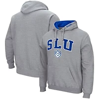 Colosseum Heathered Gray Saint Louis Billikens Arch and Logo Pullover Hoodie