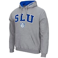 Colosseum Heathered Gray Saint Louis Billikens Arch and Logo Pullover Hoodie