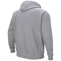 Colosseum Heathered Gray San Diego State Aztecs Arch and Logo Pullover Hoodie