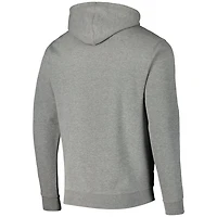 Colosseum Heathered Gray SMU Mustangs Arch and Logo Pullover Hoodie