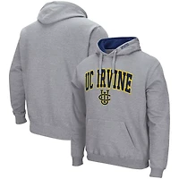 Colosseum Heathered Gray UC Irvine Anteaters Arch and Logo Pullover Hoodie