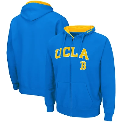 Colosseum Heathered Gray UCLA Bruins Arch  Logo 30 Full-Zip Hoodie