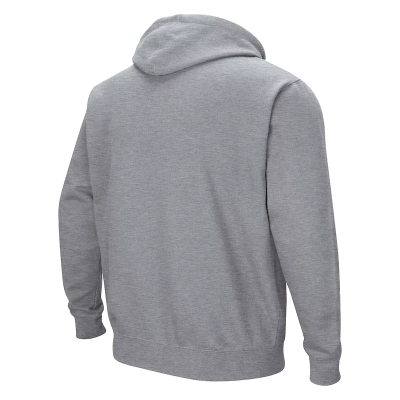 Colosseum Heathered Gray UNLV Rebels Arch and Logo Pullover Hoodie