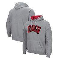 Colosseum Heathered Gray UNLV Rebels Arch and Logo Pullover Hoodie