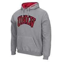 Colosseum Heathered Gray UNLV Rebels Arch and Logo Pullover Hoodie