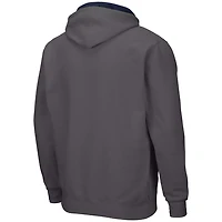 Colosseum Heathered Gray Virginia Cavaliers Arch  Logo 30 Full-Zip Hoodie