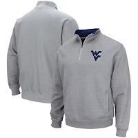 Colosseum Heathered Gray West Virginia Mountaineers Tortugas Team Logo Quarter-Zip Jacket