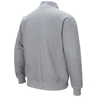 Colosseum Heathered Gray West Virginia Mountaineers Tortugas Team Logo Quarter-Zip Jacket