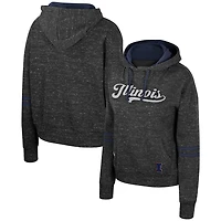 Colosseum Illinois Fighting Illini Catherine Speckle Pullover Hoodie