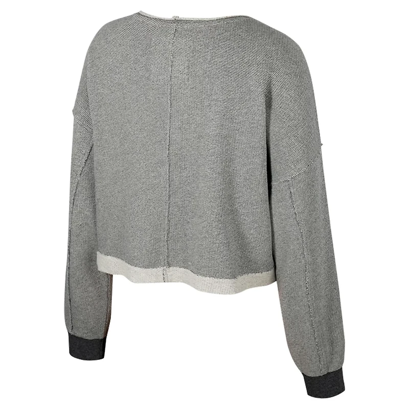 Colosseum Indiana Hoosiers Magnum Scoop Neck Cropped Pullover Sweatshirt