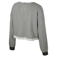 Colosseum Indiana Hoosiers Magnum Scoop Neck Cropped Pullover Sweatshirt