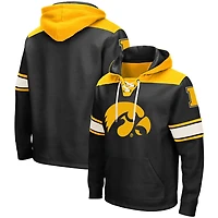 Colosseum Iowa Hawkeyes 20 Lace-Up Pullover Hoodie