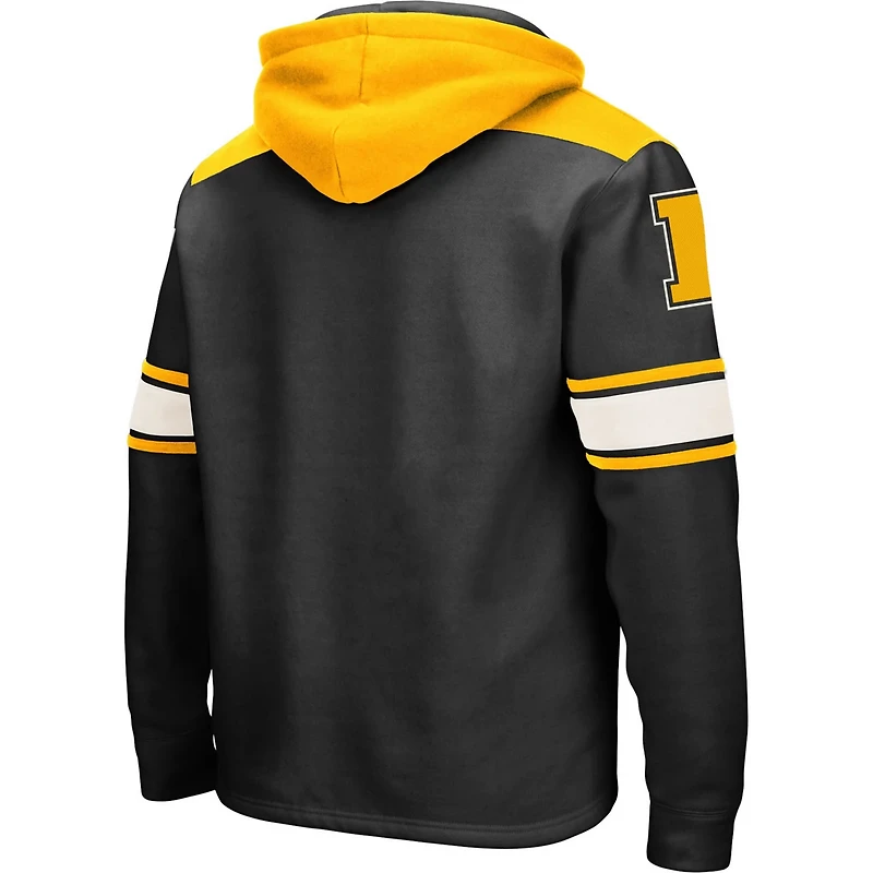Colosseum Iowa Hawkeyes 20 Lace-Up Pullover Hoodie