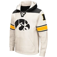 Colosseum Iowa Hawkeyes 20 Lace-Up Pullover Hoodie
