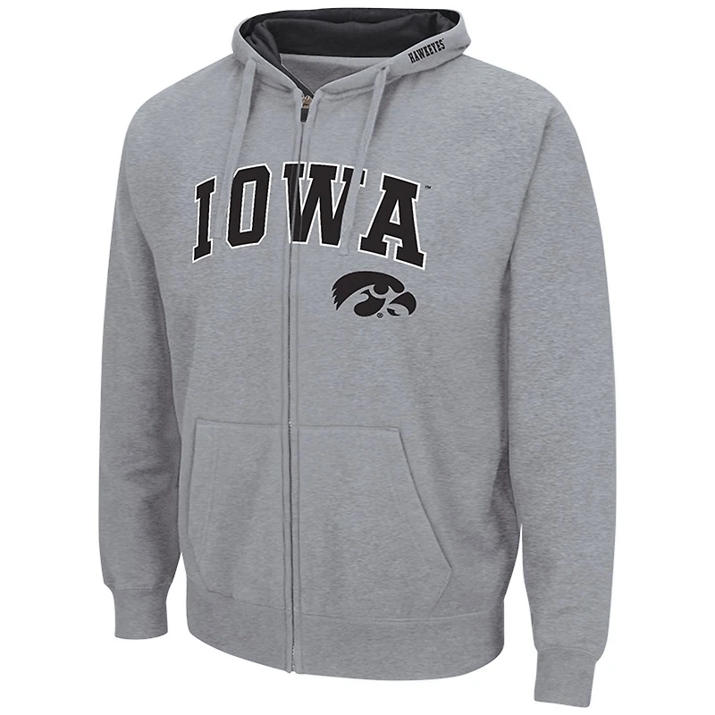 Colosseum Iowa Hawkeyes Arch Logo 30 Full-Zip Hoodie
