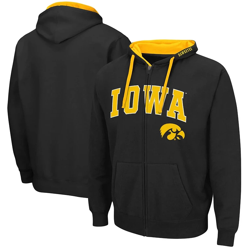 Colosseum Iowa Hawkeyes Big  Tall Full-Zip Hoodie