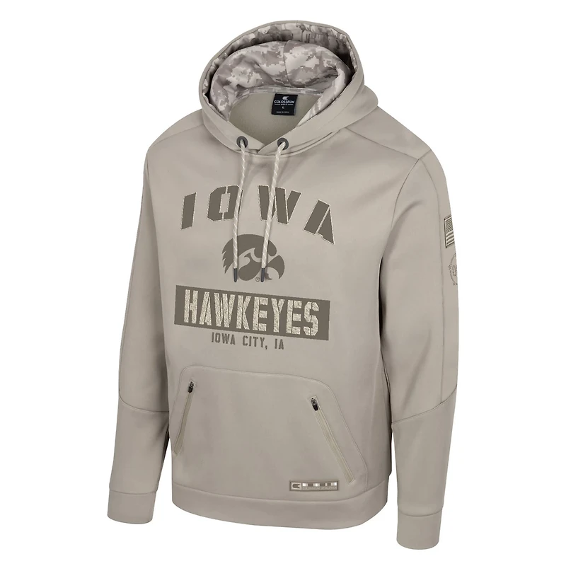 Colosseum Iowa Hawkeyes Big  Tall Operation Hat Trick Battalion Hoodie Sweatshirt