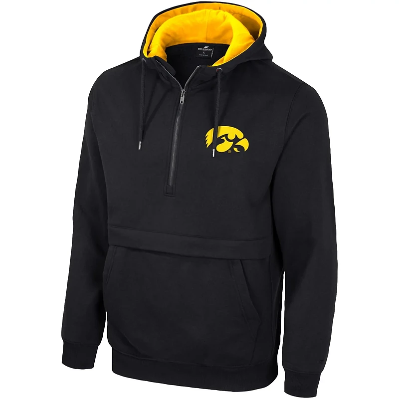 Colosseum Iowa Hawkeyes Half-Zip Hoodie