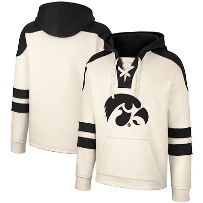 Colosseum Iowa Hawkeyes Lace-Up 40 Vintage Pullover Hoodie