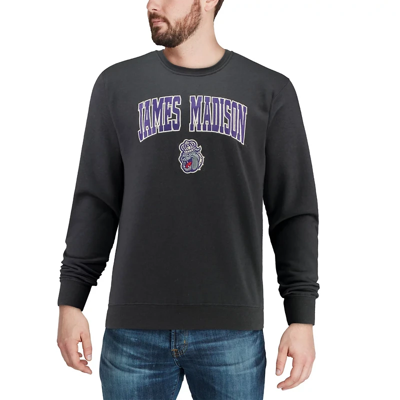 Colosseum James Madison Dukes Arch  Logo Crew Neck Sweatshirt