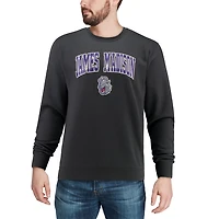 Colosseum James Madison Dukes Arch  Logo Crew Neck Sweatshirt