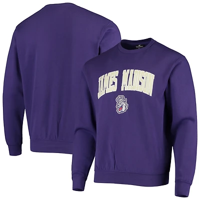 Colosseum James Madison Dukes Arch  Logo Tackle Twill Pullover Sweatshirt