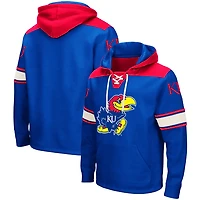 Colosseum Kansas Jayhawks 20 Lace-Up Pullover Hoodie