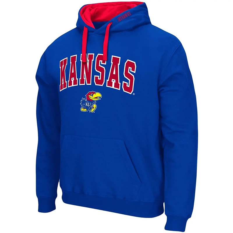 Colosseum Kansas Jayhawks Big  Tall Arch Logo 20 Pullover Hoodie