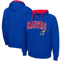 Colosseum Kansas Jayhawks Big  Tall Full-Zip Hoodie