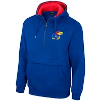 Colosseum Kansas Jayhawks Half-Zip Hoodie