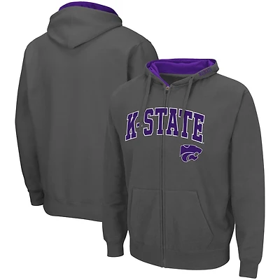 Colosseum Kansas State Wildcats Arch  Logo 30 Full-Zip Hoodie