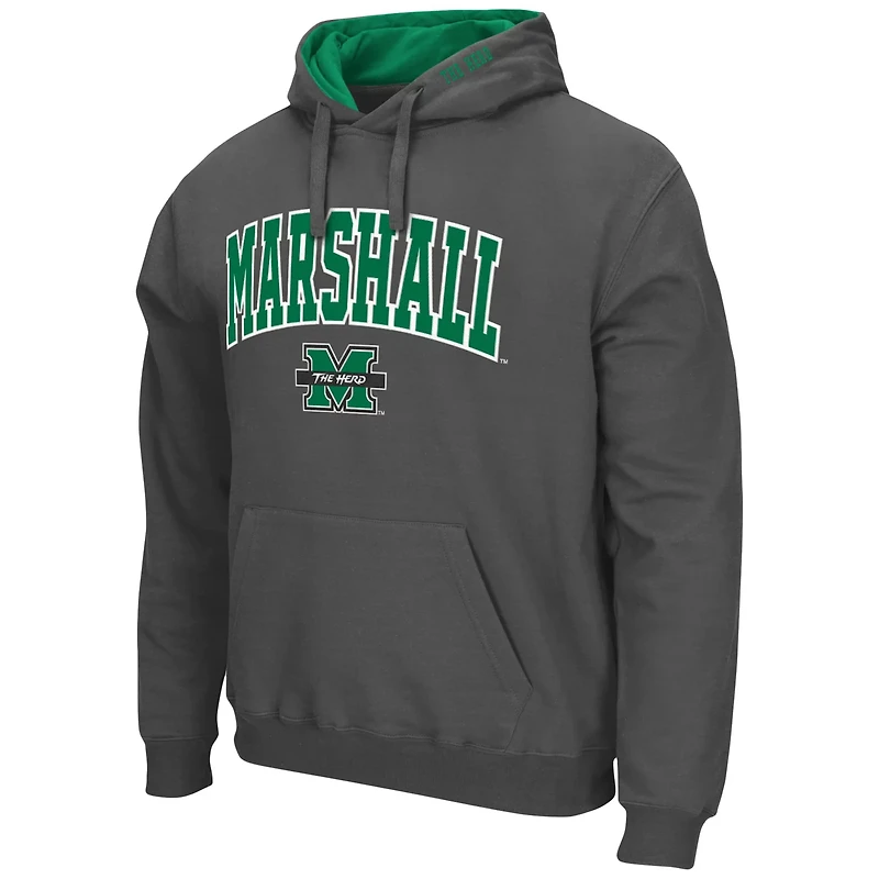 Colosseum Kelly Marshall Thundering Herd Arch and Logo Pullover Hoodie