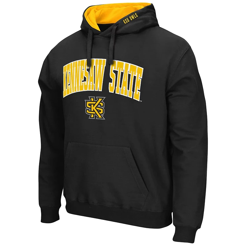Colosseum Kennesaw State Owls Arch and Logo Pullover Hoodie