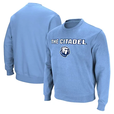 Colosseum Light Citadel Bulldogs Arch  Logo Pullover Sweatshirt