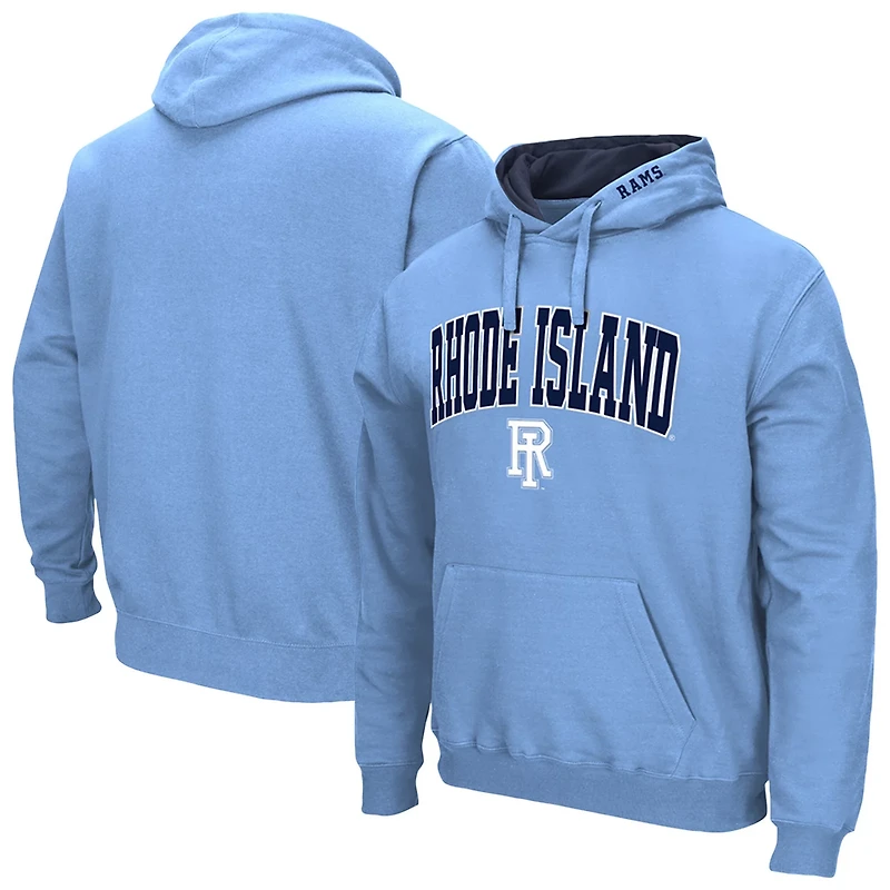 Colosseum Light Rhode Island Rams Arch  Logo 30 Pullover Hoodie