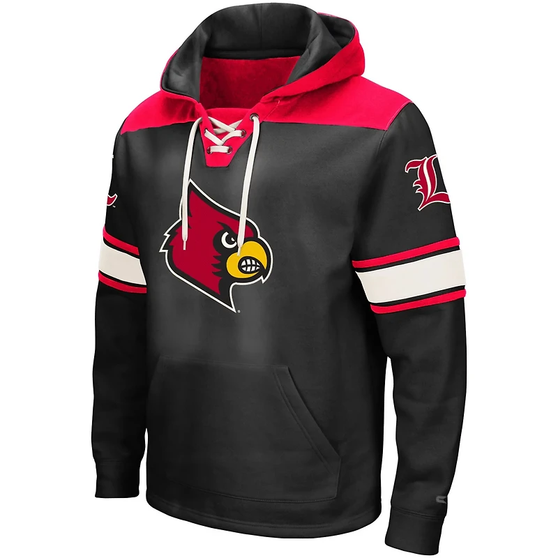 Colosseum Louisville Cardinals 20 Lace-Up Pullover Hoodie