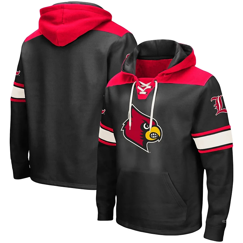 Colosseum Louisville Cardinals 20 Lace-Up Pullover Hoodie