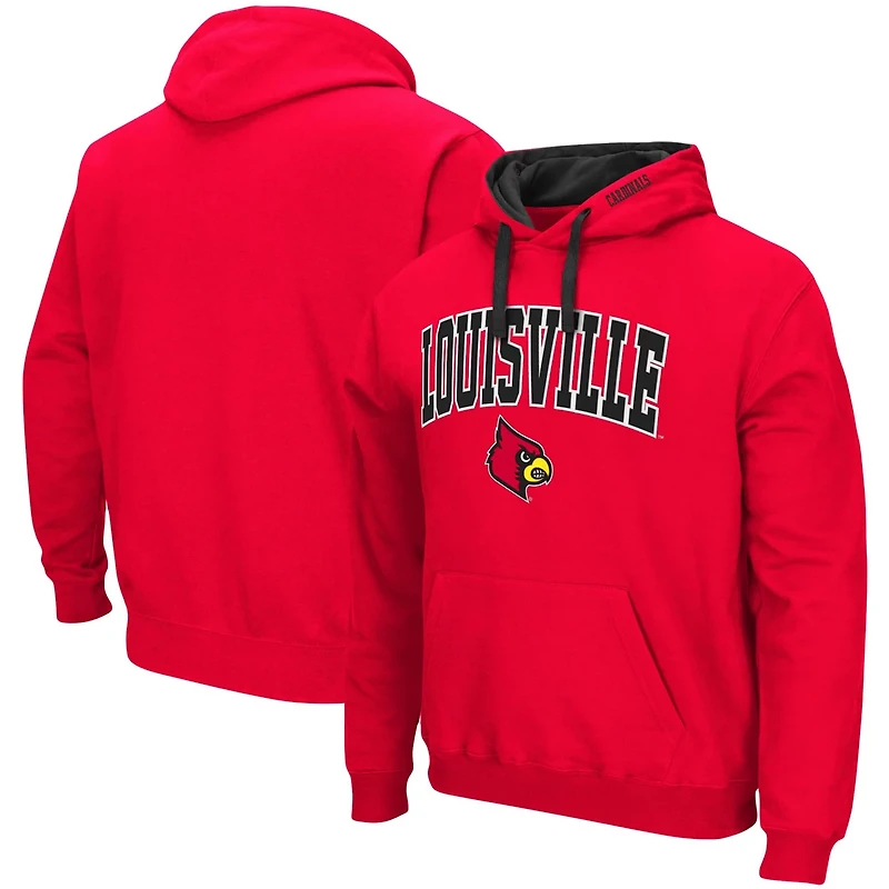 Colosseum Louisville Cardinals Big  Tall Arch Logo 20 Pullover Hoodie