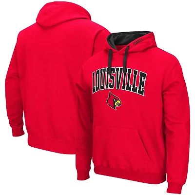 Colosseum Louisville Cardinals Big  Tall Arch Logo 20 Pullover Hoodie