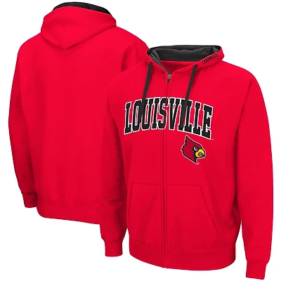 Colosseum Louisville Cardinals Big  Tall Full-Zip Hoodie