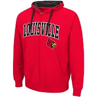 Colosseum Louisville Cardinals Big  Tall Full-Zip Hoodie