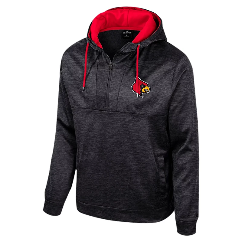Colosseum Louisville Cardinals Cypher Half-Zip Hoodie