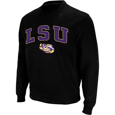 Colosseum LSU Tigers Arch Logo Crew Neck Sweatshirt