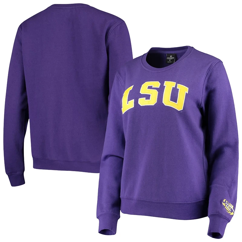 Colosseum LSU Tigers Campanile Pullover Sweatshirt