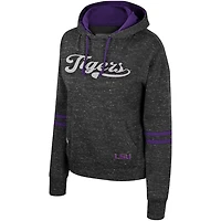 Colosseum LSU Tigers Catherine Speckle Pullover Hoodie