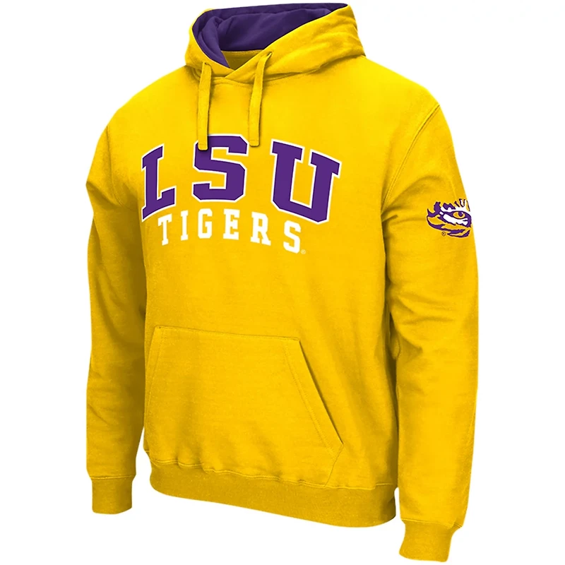 Colosseum LSU Tigers Double Arch Pullover Hoodie