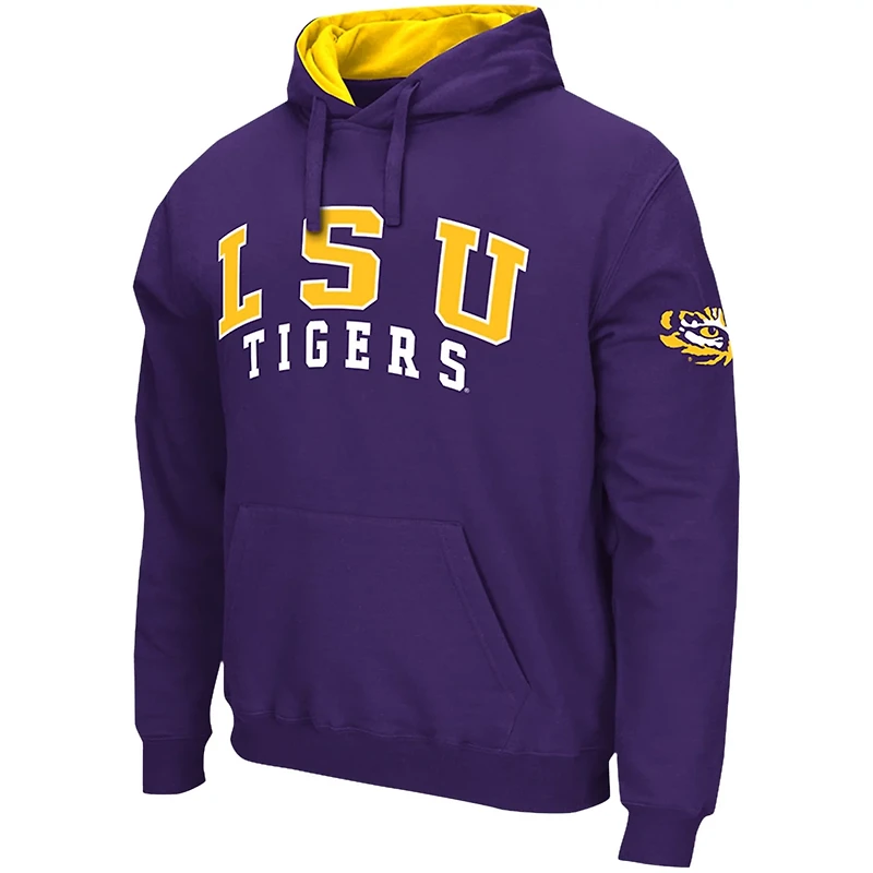 Colosseum LSU Tigers Double Arch Pullover Hoodie
