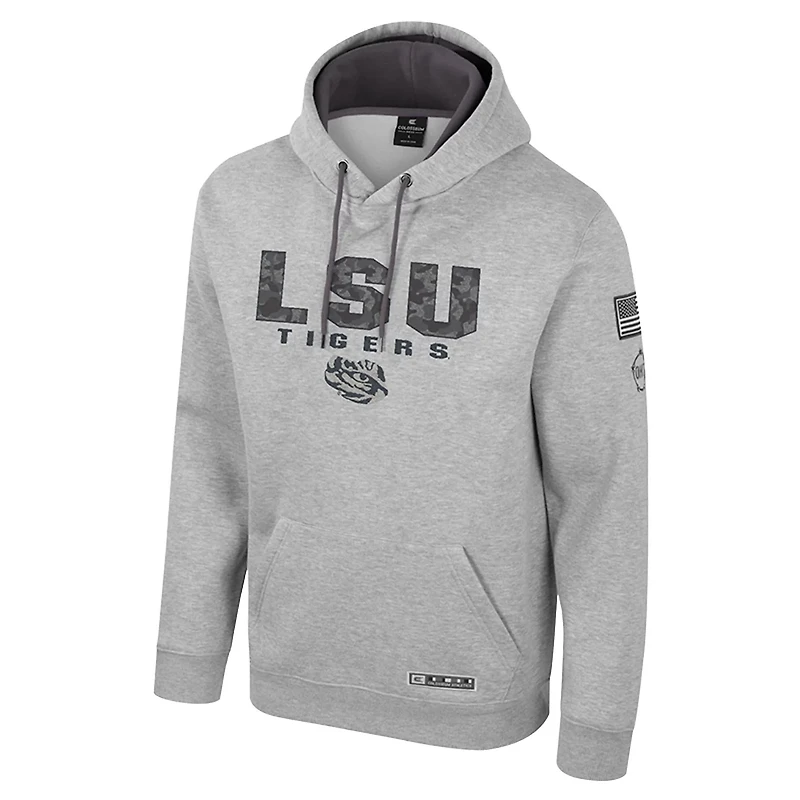 Colosseum LSU Tigers Oorah OHT Military Appreciation Pullover Hoodie