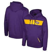 Colosseum LSU Tigers Quarter-Zip Hoodie