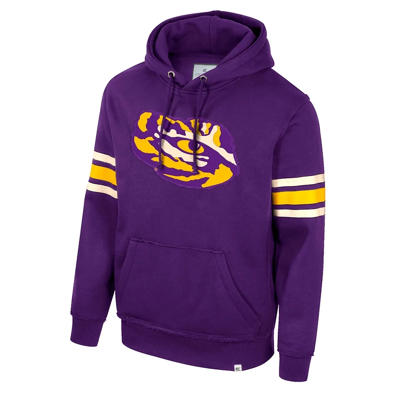 Colosseum LSU Tigers Saluting Pullover Hoodie